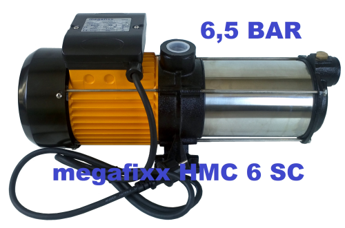 Hauswasserautomat megafixx HMC6SC-PC13 1350 Watt mehrstufig bis 6,5 BAR Trockenlaufschutz