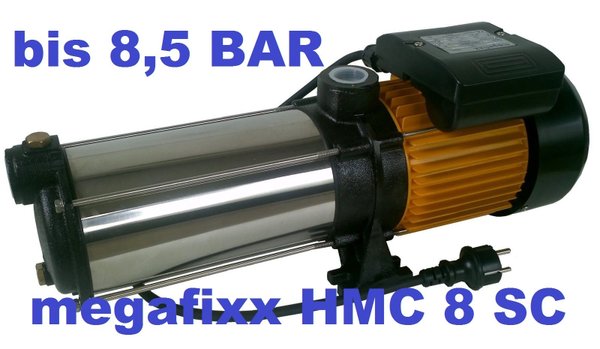 Hauswasserautomat megafixx HMC8SC-PC13 1700 Watt 8,5 BAR Trockenlaufschutz