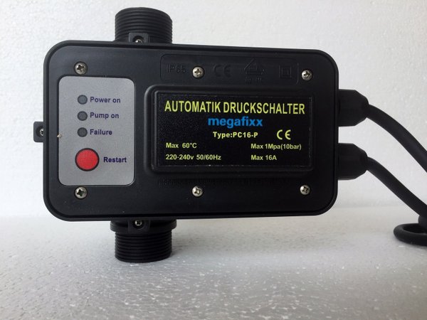 Hauswasserautomat megafixx HMC6SC-PC16 1350 Watt 6,5 BAR Trockenlaufschutz